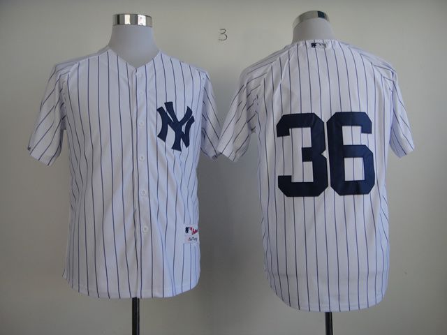 Men New York Yankees #36 No name White MLB Jerseys->new york yankees->MLB Jersey